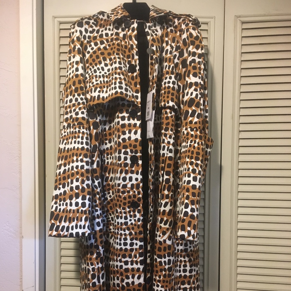 Celine Cheetah spotted trench